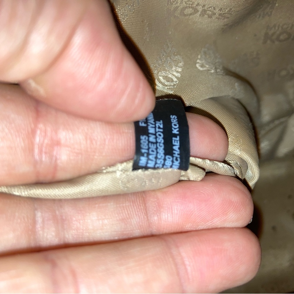 MICHAEL KORS MK LEATHER BURGANDY TOTE SHOULDERBAG - Picture 2 of 15